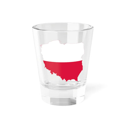 Flag-map of Poland (Poland) Shot Glass 1.5oz 1.5oz - Go Mug Yourself