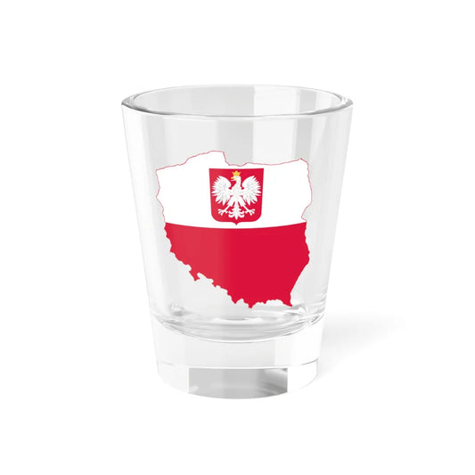 Flag-map of Poland state (Poland) Shot Glass 1.5oz 1.5oz - Go Mug Yourself