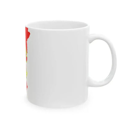 Flag map of Portugal (Portugal) White Coffee Mug - Go Mug Yourself