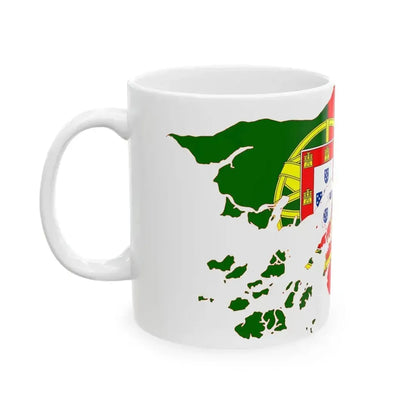 Flag map of Portuguese Guinea 1910-1974 (Guinea) White Coffee Mug - Go Mug Yourself