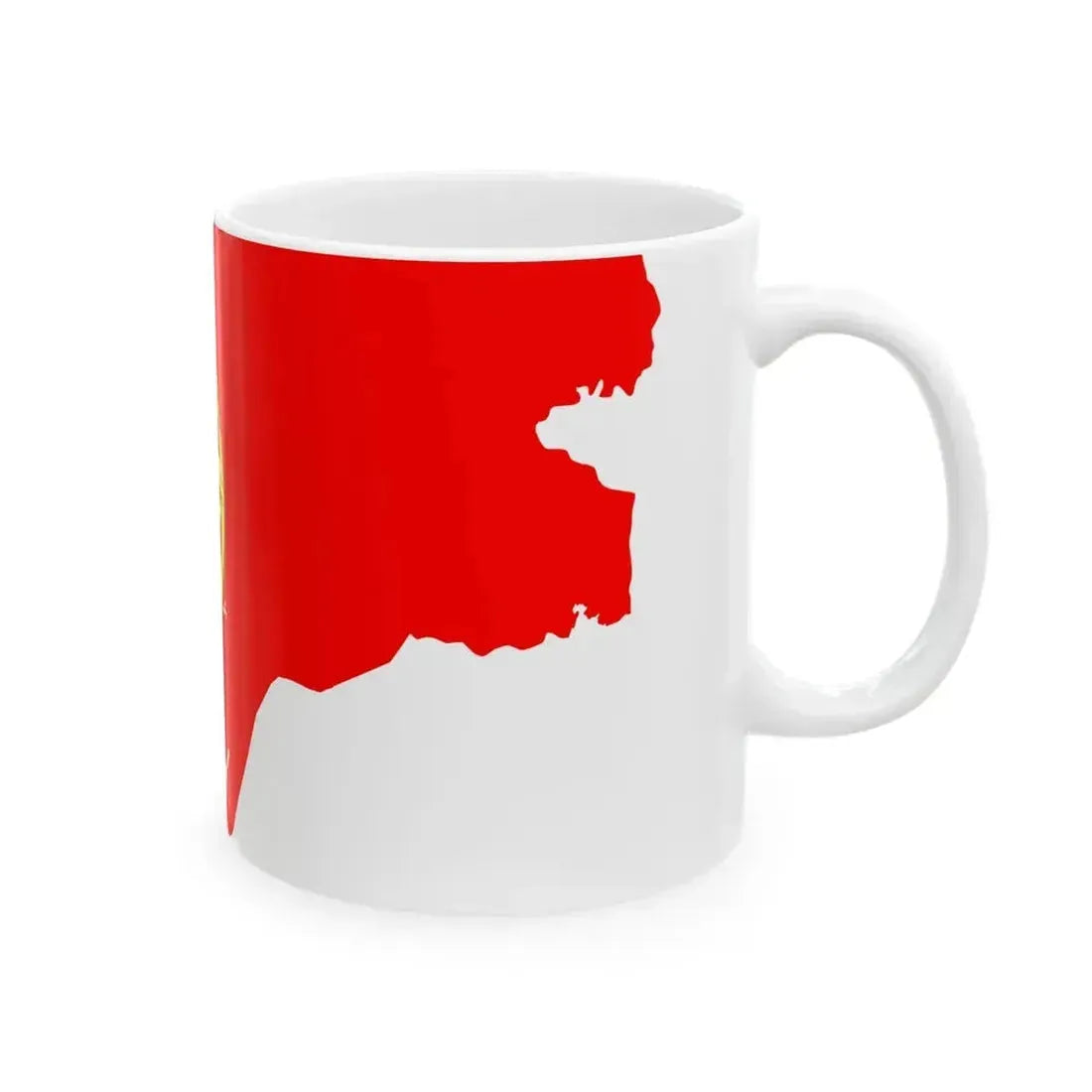 Flag map of Portuguese Guinea 1910-1974 (Guinea) White Coffee Mug - Go Mug Yourself