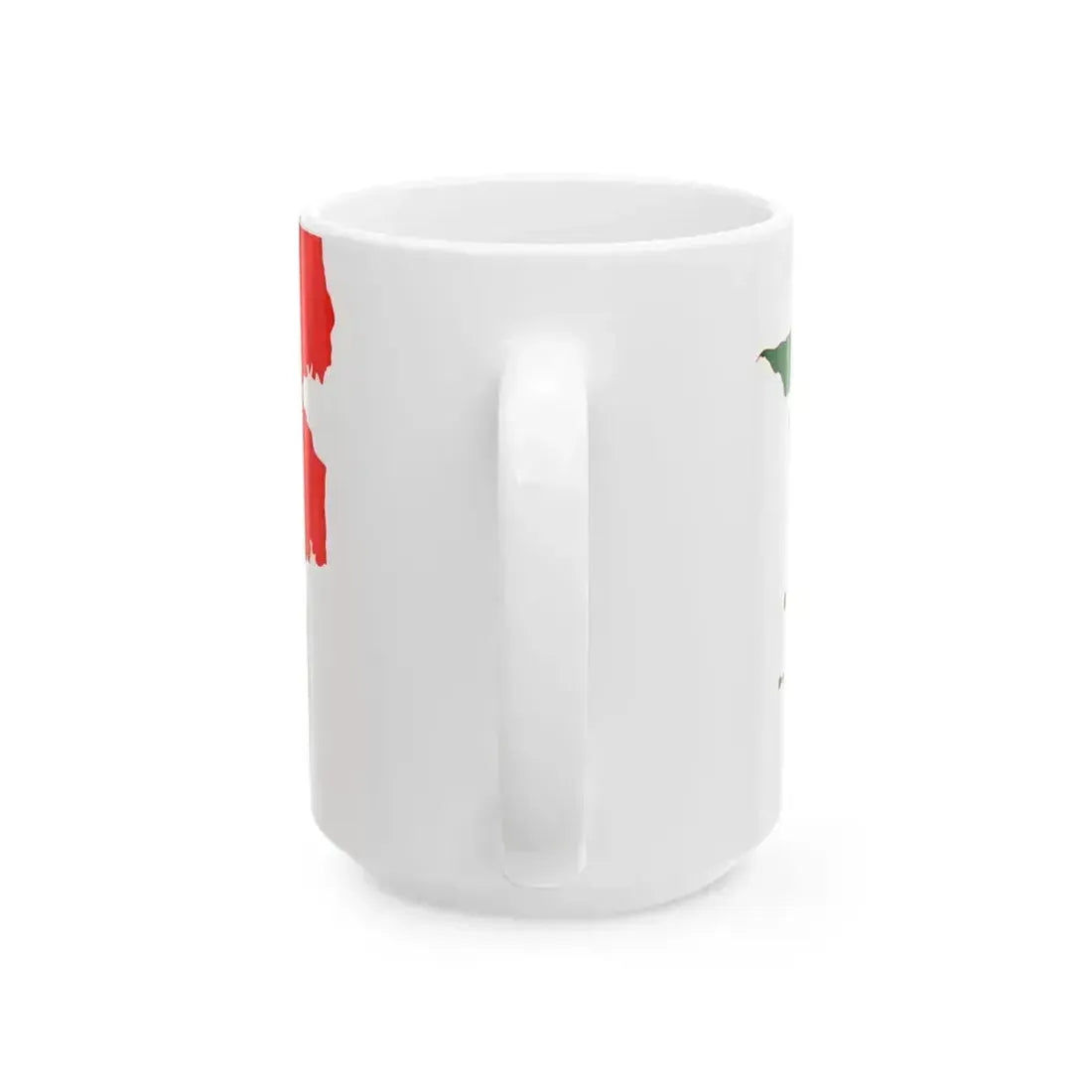 Flag map of Portuguese Guinea 1910-1974 (Guinea) White Coffee Mug - Go Mug Yourself