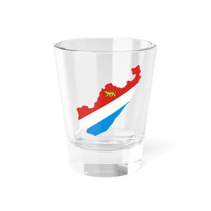 Flag-map of Primorsky Krai (Russia) Shot Glass 1.5oz 1.5oz - Go Mug Yourself