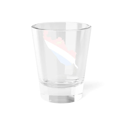 Flag-map of Primorsky Krai (Russia) Shot Glass 1.5oz - Go Mug Yourself