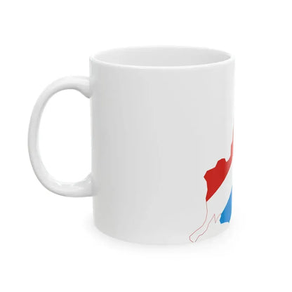 Flag-map of Primorsky Krai (Russia) White Coffee Mug - Go Mug Yourself