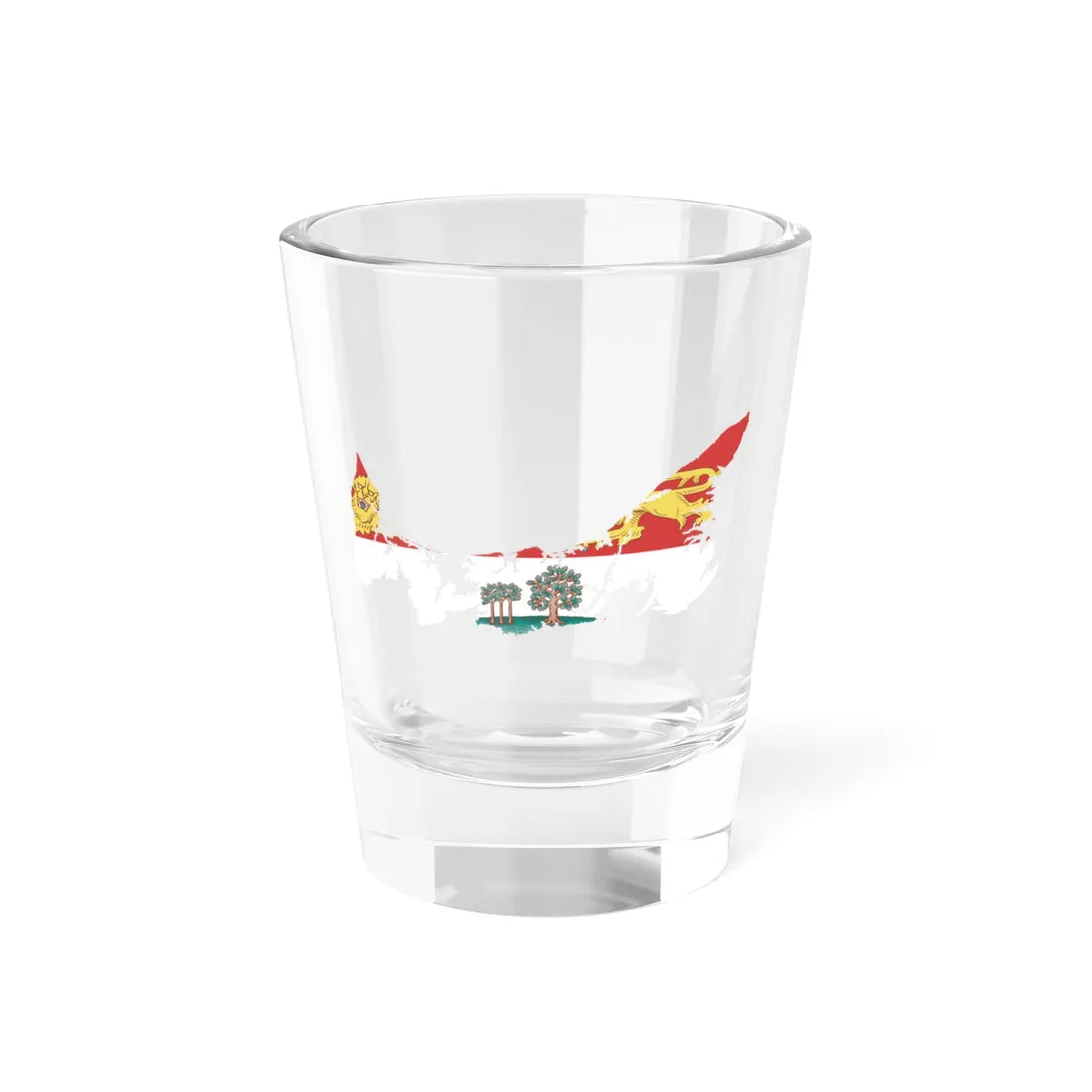 Flag-map of Prince Edward Island (Canada) Shot Glass 1.5oz 1.5oz - Go Mug Yourself