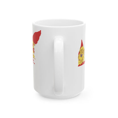 Flag-map of Prince Edward Island (Canada) White Coffee Mug-Go Mug Yourself