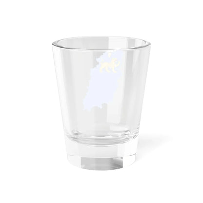 Flag-map of Pskov Oblast (Russia) Shot Glass 1.5oz - Go Mug Yourself