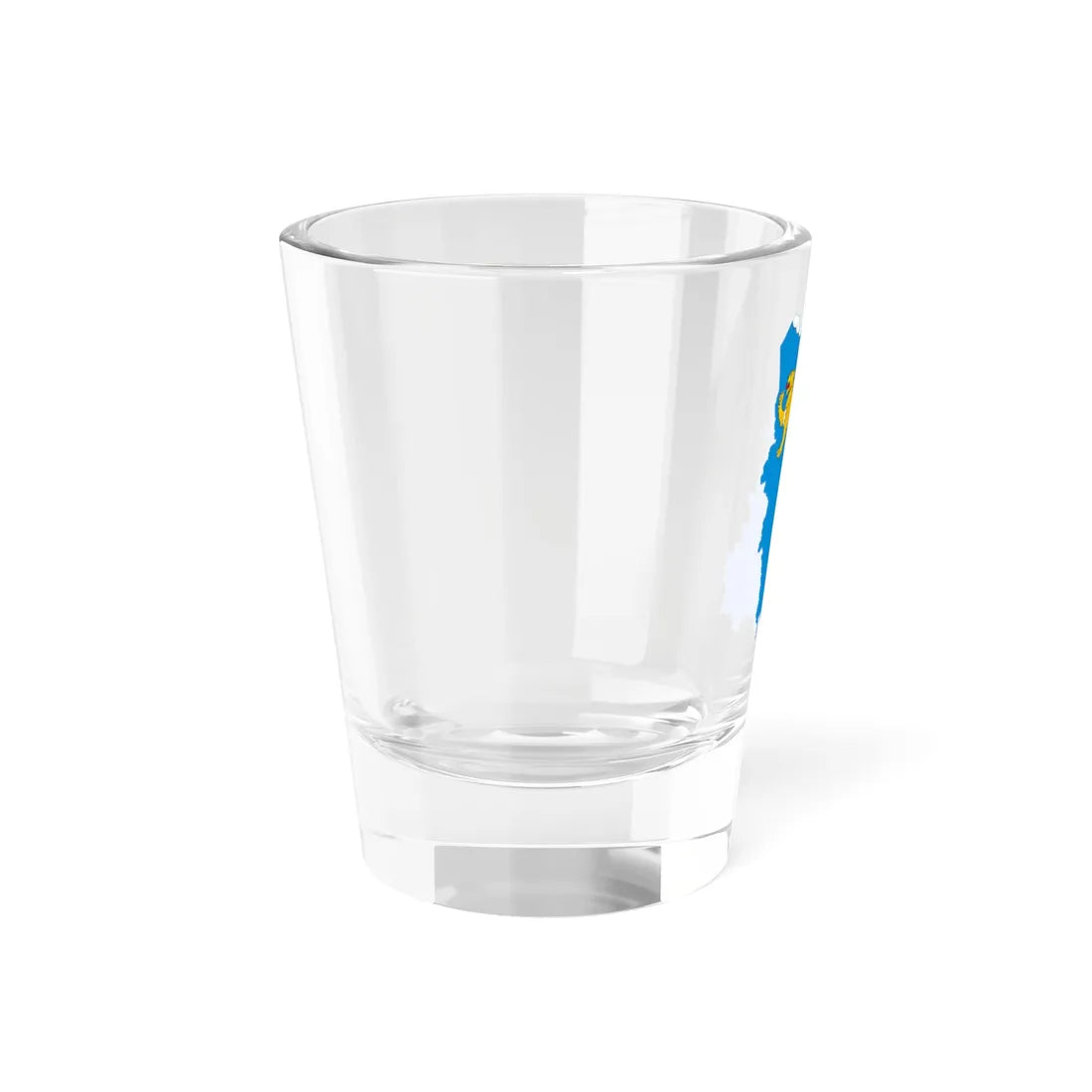 Flag-map of Pskov Oblast (Russia) Shot Glass 1.5oz - Go Mug Yourself