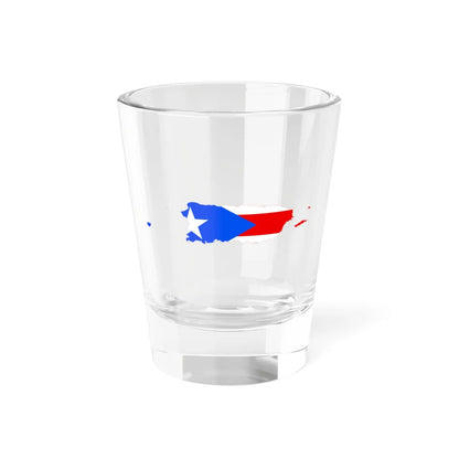 Flag-map of Puerto Rico (United States) Shot Glass 1.5oz 1.5oz - Go Mug Yourself