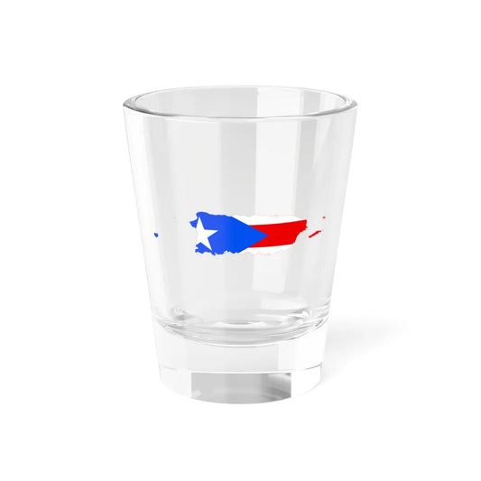 Flag-map of Puerto Rico (United States) Shot Glass 1.5oz 1.5oz - Go Mug Yourself