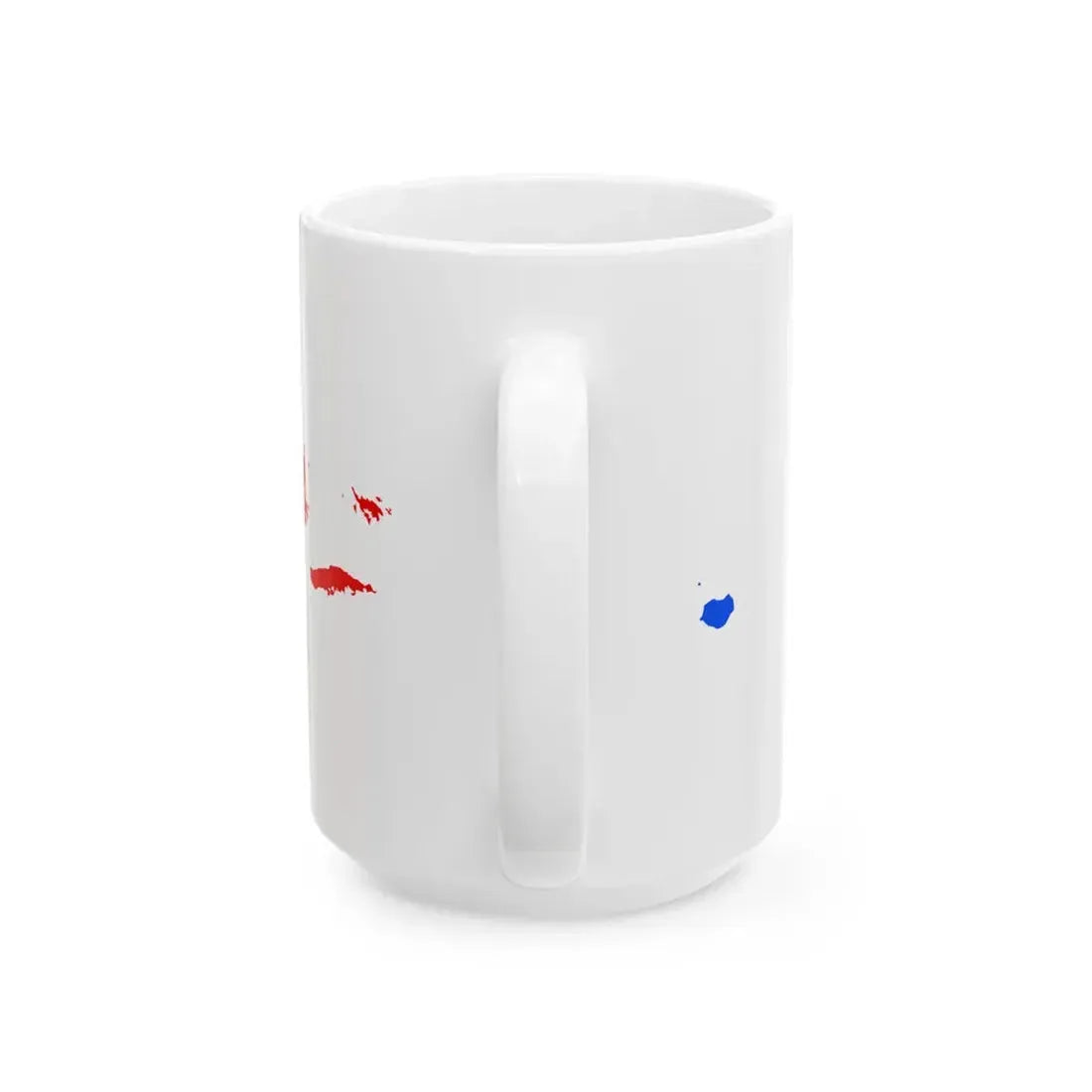 Flag-map of Puerto Rico (United States) White Coffee Mug - Go Mug Yourself