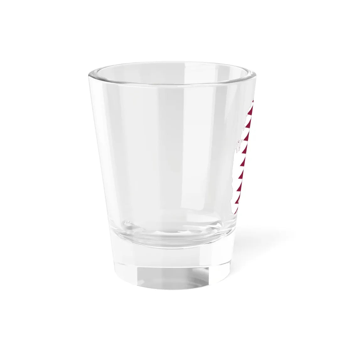 Flag-map of Qatar precise boundaries (Qatar) Shot Glass 1.5oz - Go Mug Yourself