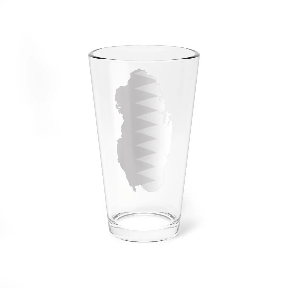 Flag-map of Qatar (Qatar) Pint Glass 16oz - Go Mug Yourself