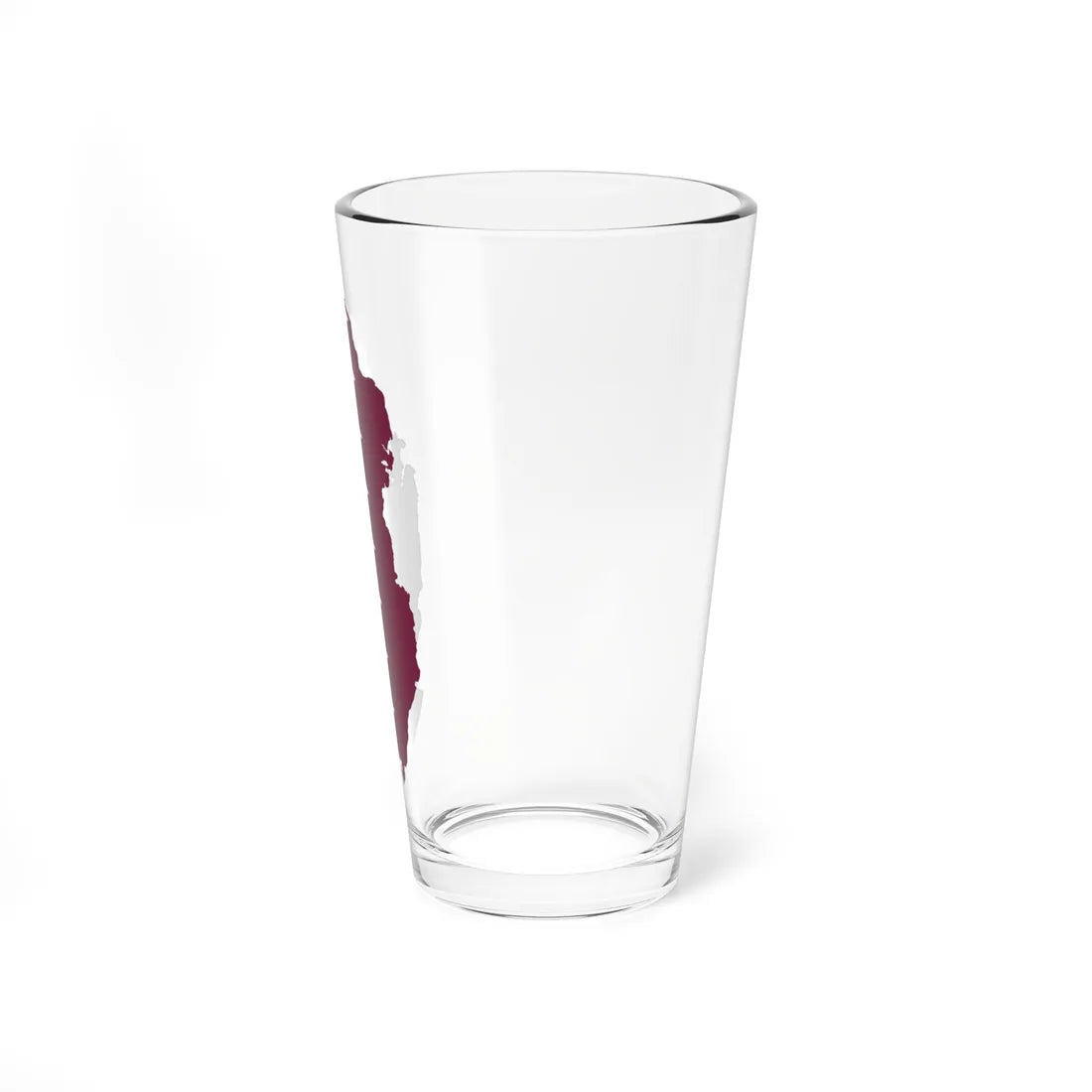 Flag-map of Qatar (Qatar) Pint Glass 16oz - Go Mug Yourself