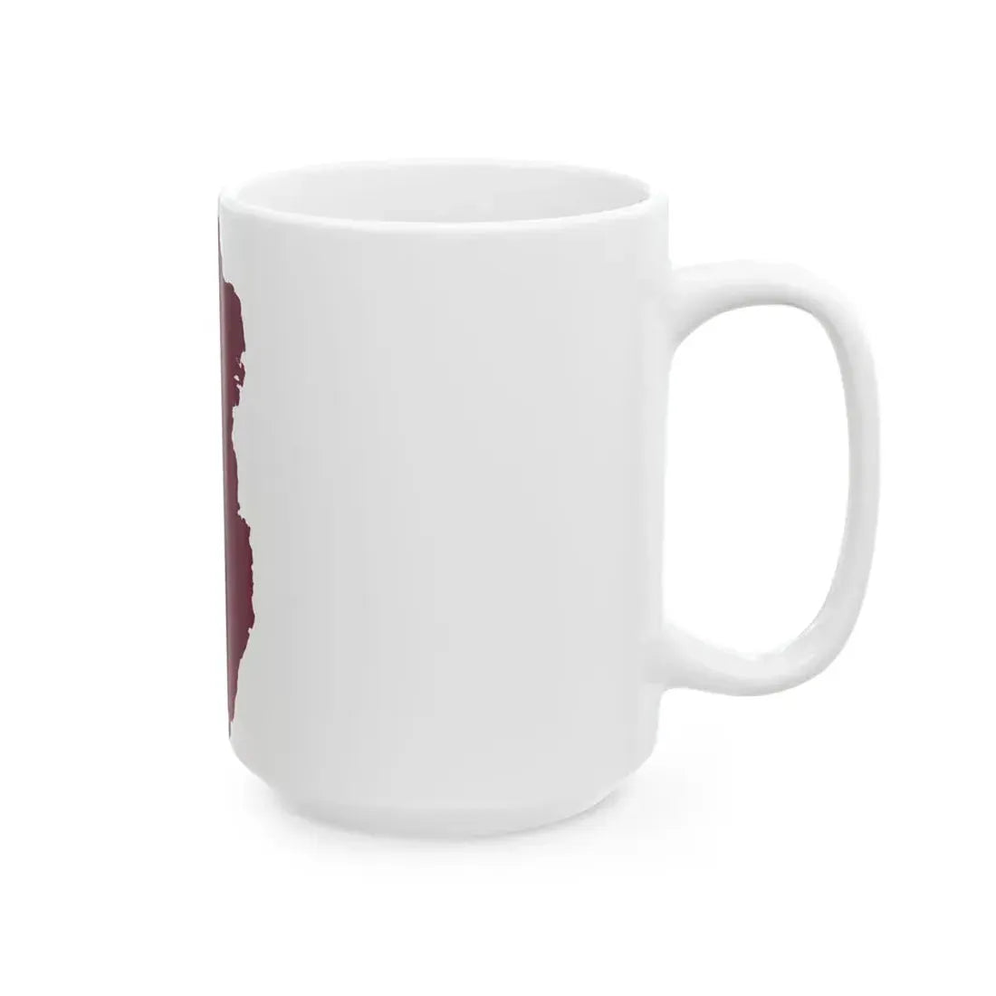 Flag-map of Qatar (Qatar) White Coffee Mug - Go Mug Yourself