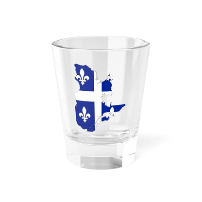 Flag-map of Quebec - original (Canada) Shot Glass 1.5oz 1.5oz - Go Mug Yourself