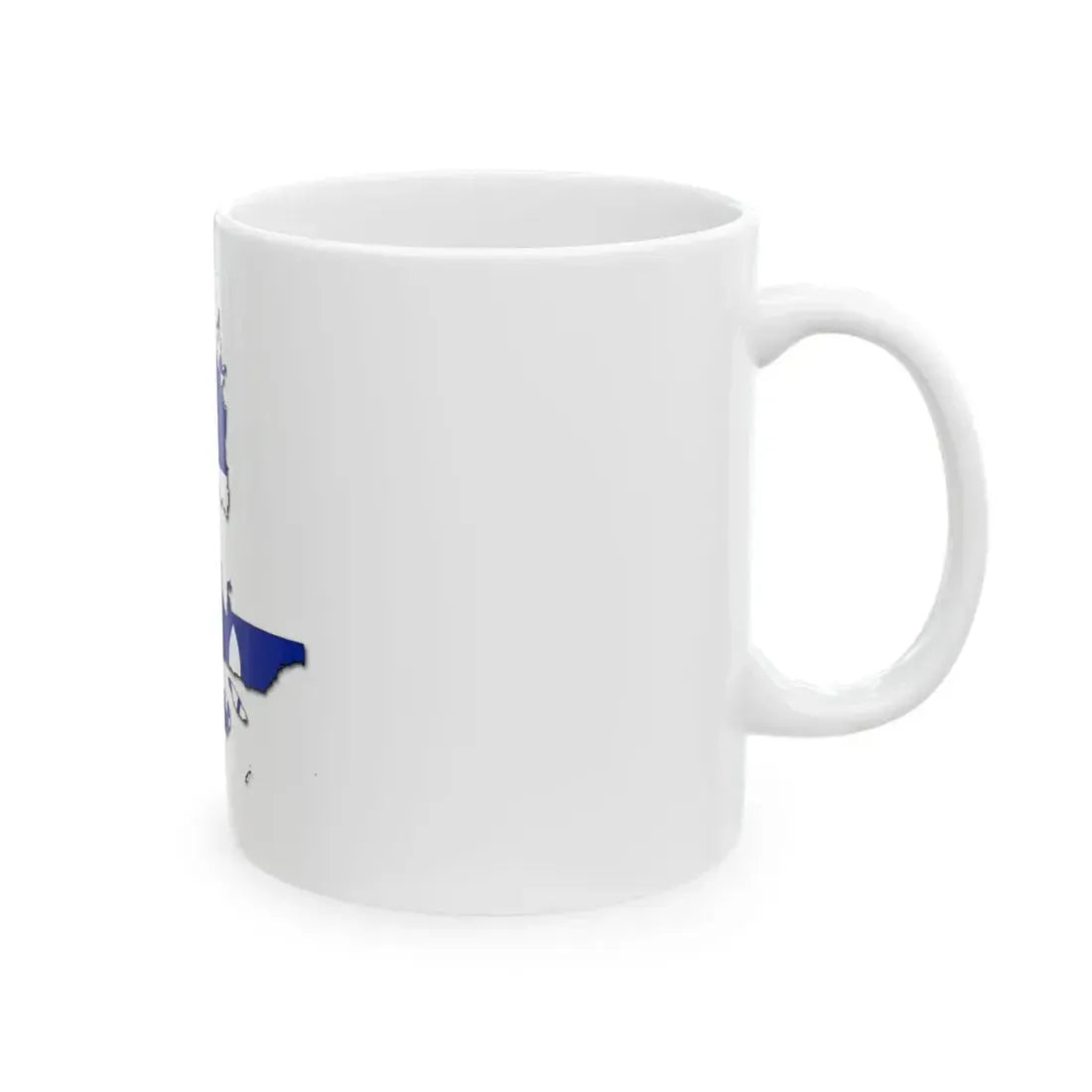 Flag-map of Quebec - original (Canada) White Coffee Mug - Go Mug Yourself