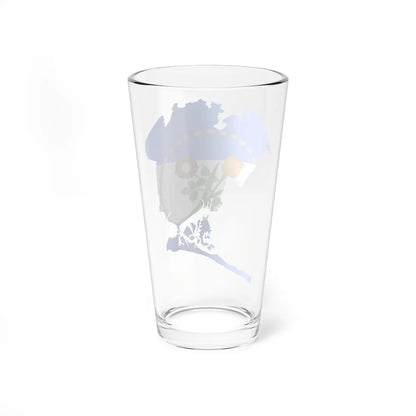Flag-map of Queens County New York (United States) Pint Glass 16oz - Go Mug Yourself