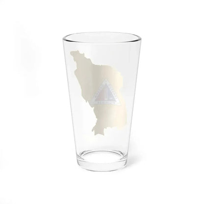 Flag map of Quezon City (Philippines) Pint Glass 16oz - Go Mug Yourself