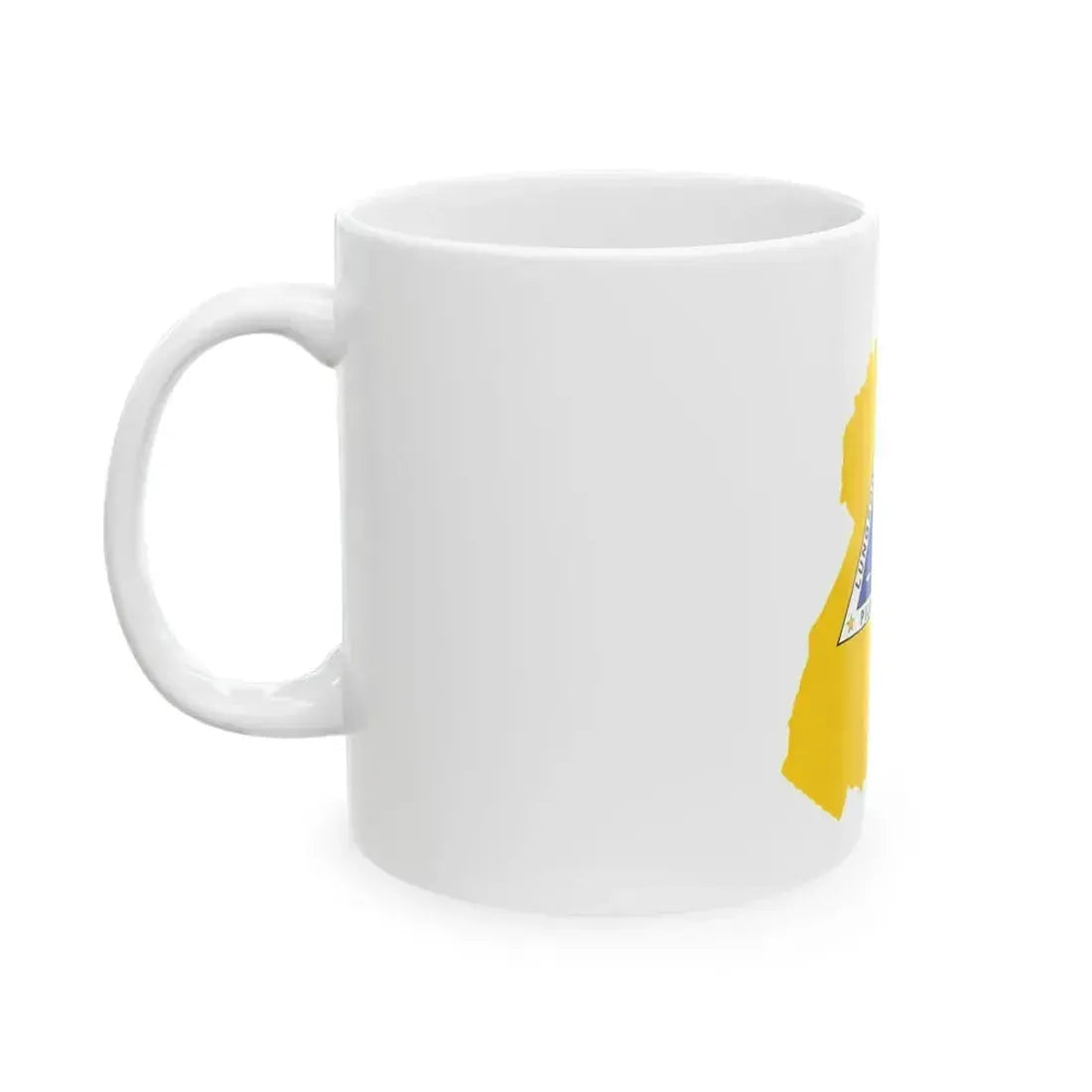 Flag map of Quezon City (Philippines) White Coffee Mug - Go Mug Yourself