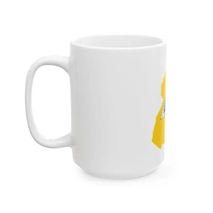 Flag map of Quezon City (Philippines) White Coffee Mug - Go Mug Yourself