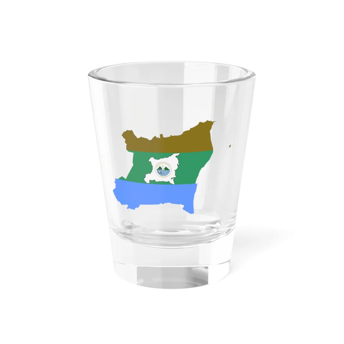 Flag-map of RAAN (Nicaragua) Shot Glass 1.5oz 1.5oz - Go Mug Yourself
