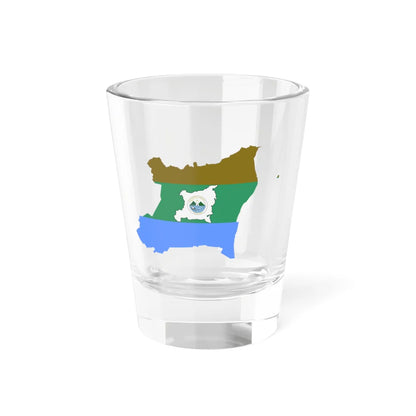 Flag-map of RAAN (Nicaragua) Shot Glass 1.5oz 1.5oz - Go Mug Yourself