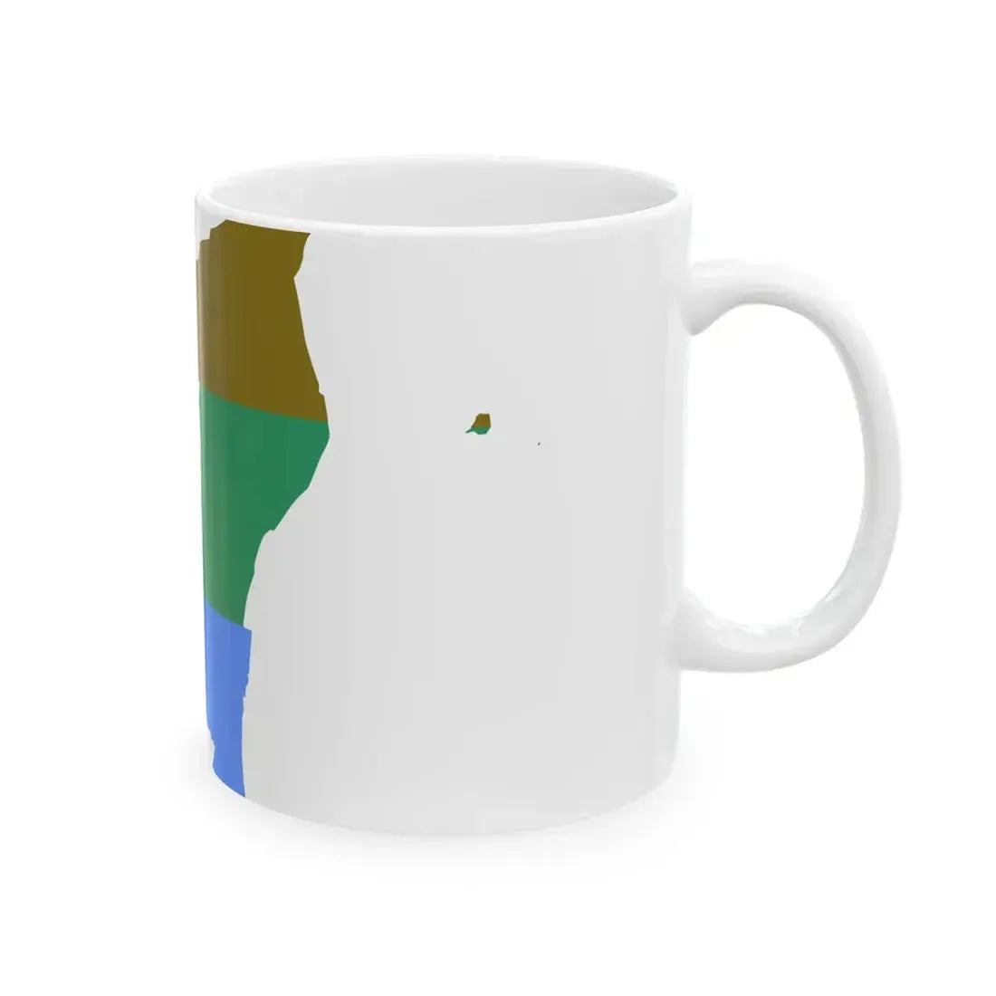 Flag-map of RAAN (Nicaragua) White Coffee Mug - Go Mug Yourself