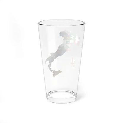 Flag map of Regions of Italy (Italy) Pint Glass 16oz - Go Mug Yourself