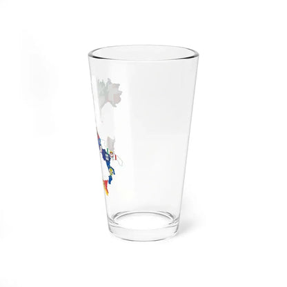 Flag map of Regions of Italy (Italy) Pint Glass 16oz - Go Mug Yourself