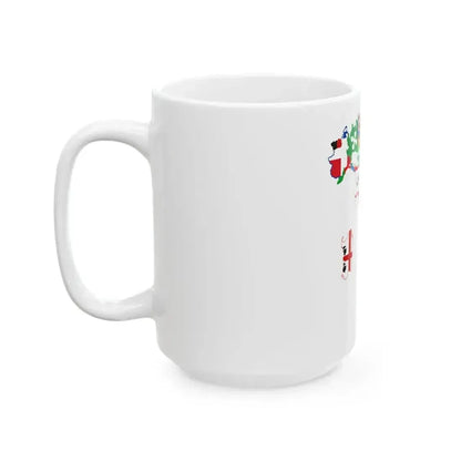 Flag map of Regions of Italy (Italy) White Coffee Mug - Go Mug Yourself