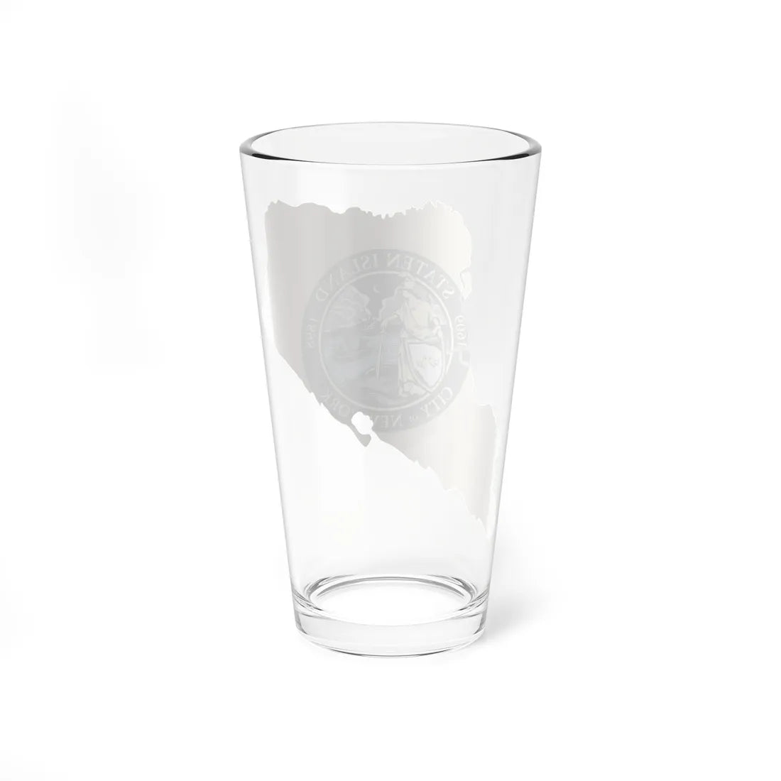 Flag-map of Richmond County New York (United States) Pint Glass 16oz - Go Mug Yourself