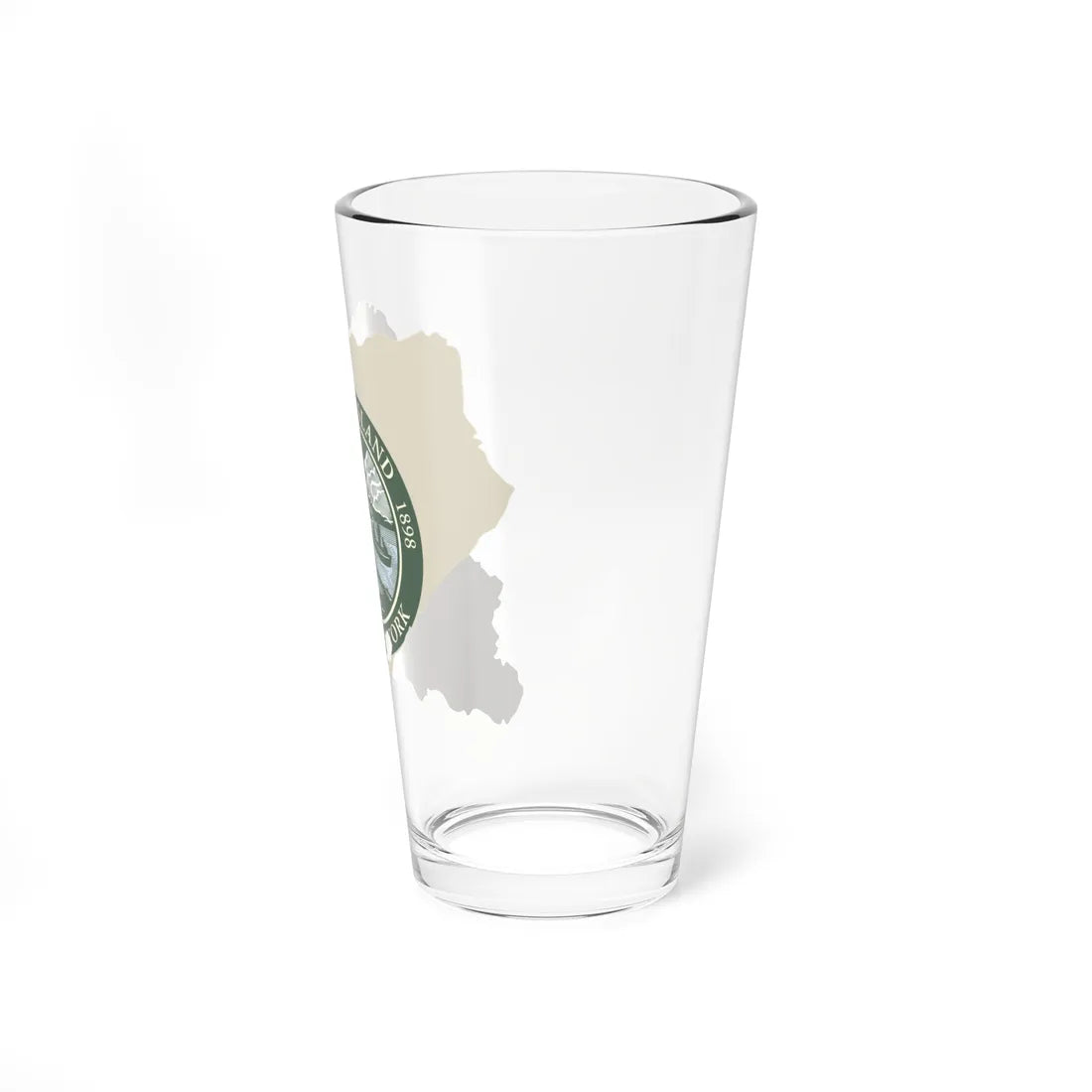 Flag-map of Richmond County New York (United States) Pint Glass 16oz - Go Mug Yourself