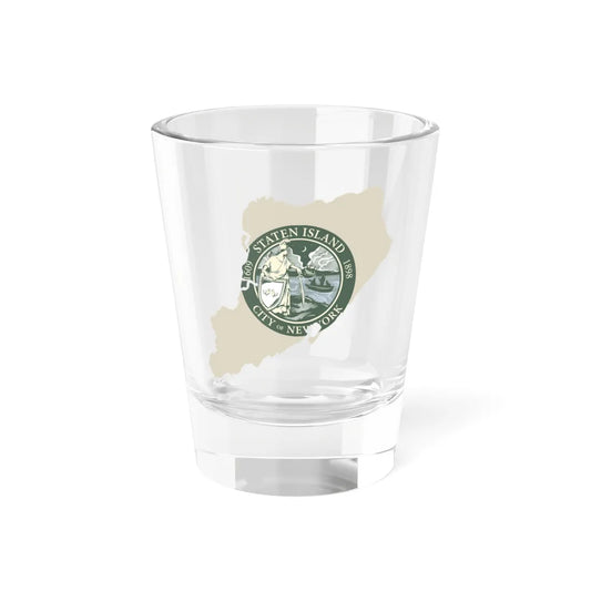 Flag-map of Richmond County New York (United States) Shot Glass 1.5oz 1.5oz - Go Mug Yourself