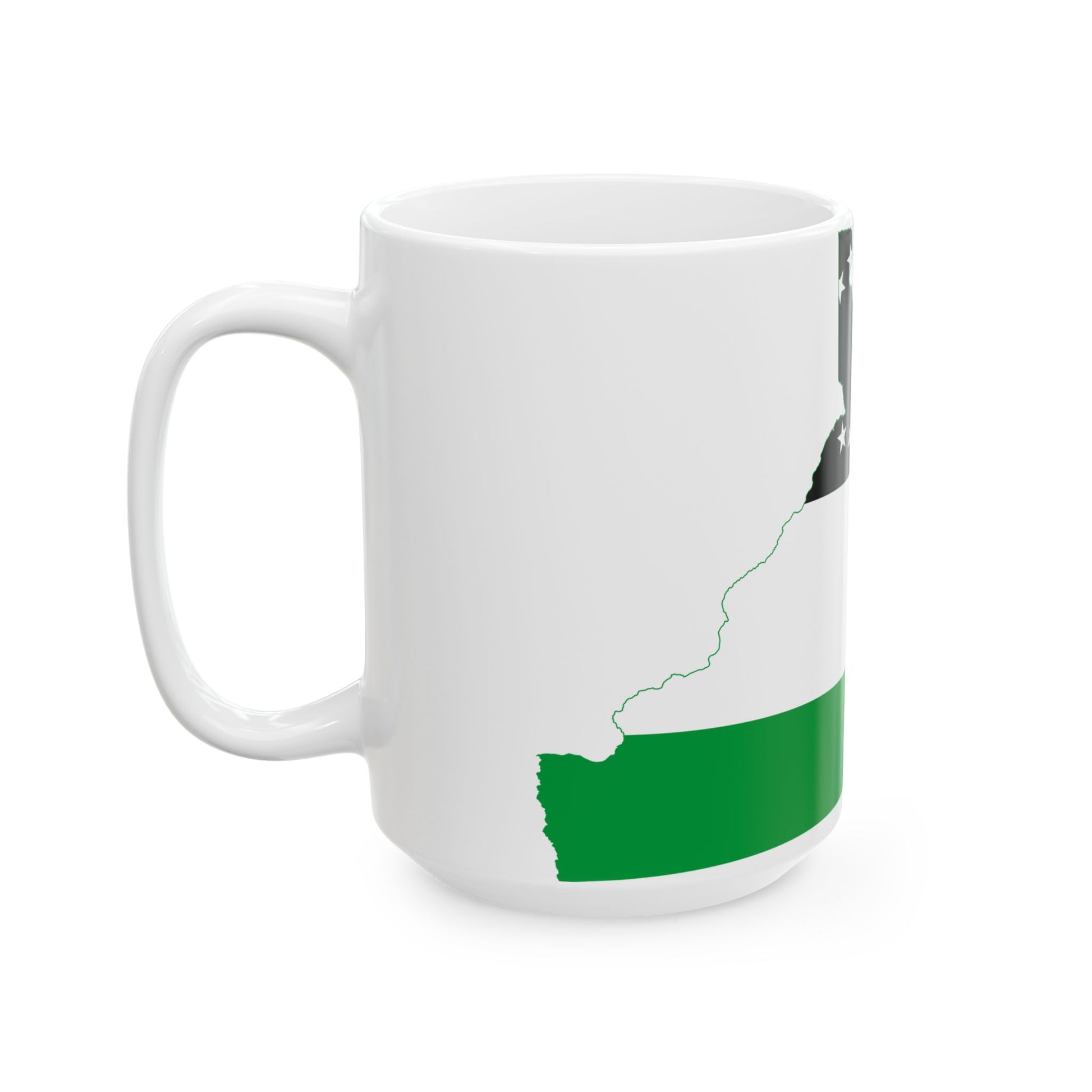 Flag-map of Rio Negro Province (Argentina) White Coffee Mug-Go Mug Yourself