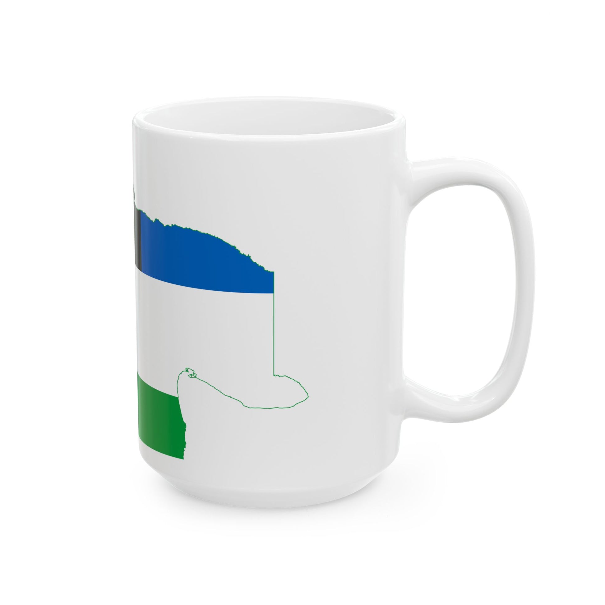 Flag-map of Rio Negro Province (Argentina) White Coffee Mug-Go Mug Yourself