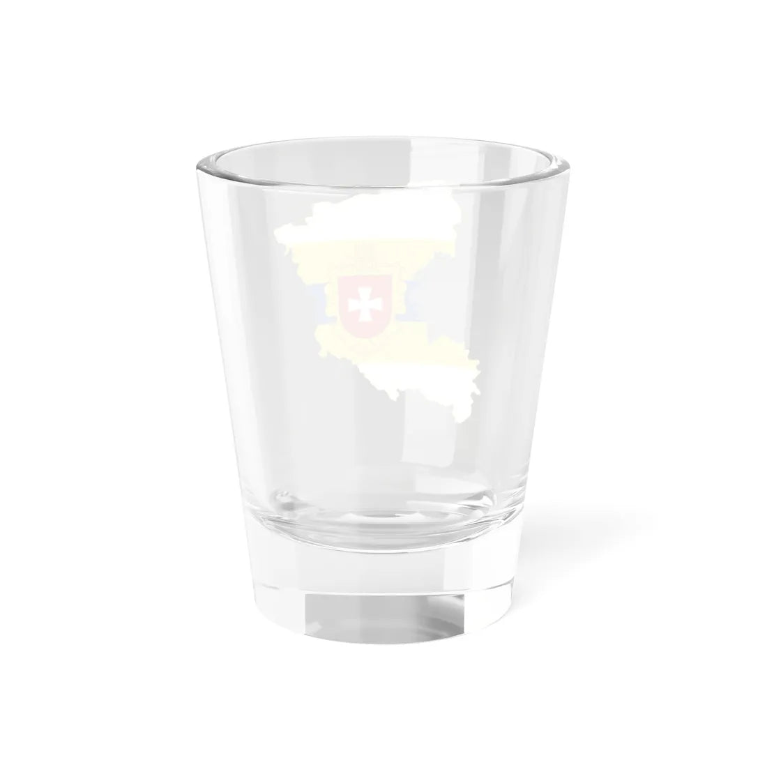 Flag-map of Rivne Oblast (Ukraine) Shot Glass 1.5oz - Go Mug Yourself