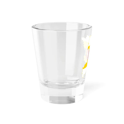 Flag-map of Rivne Oblast (Ukraine) Shot Glass 1.5oz - Go Mug Yourself