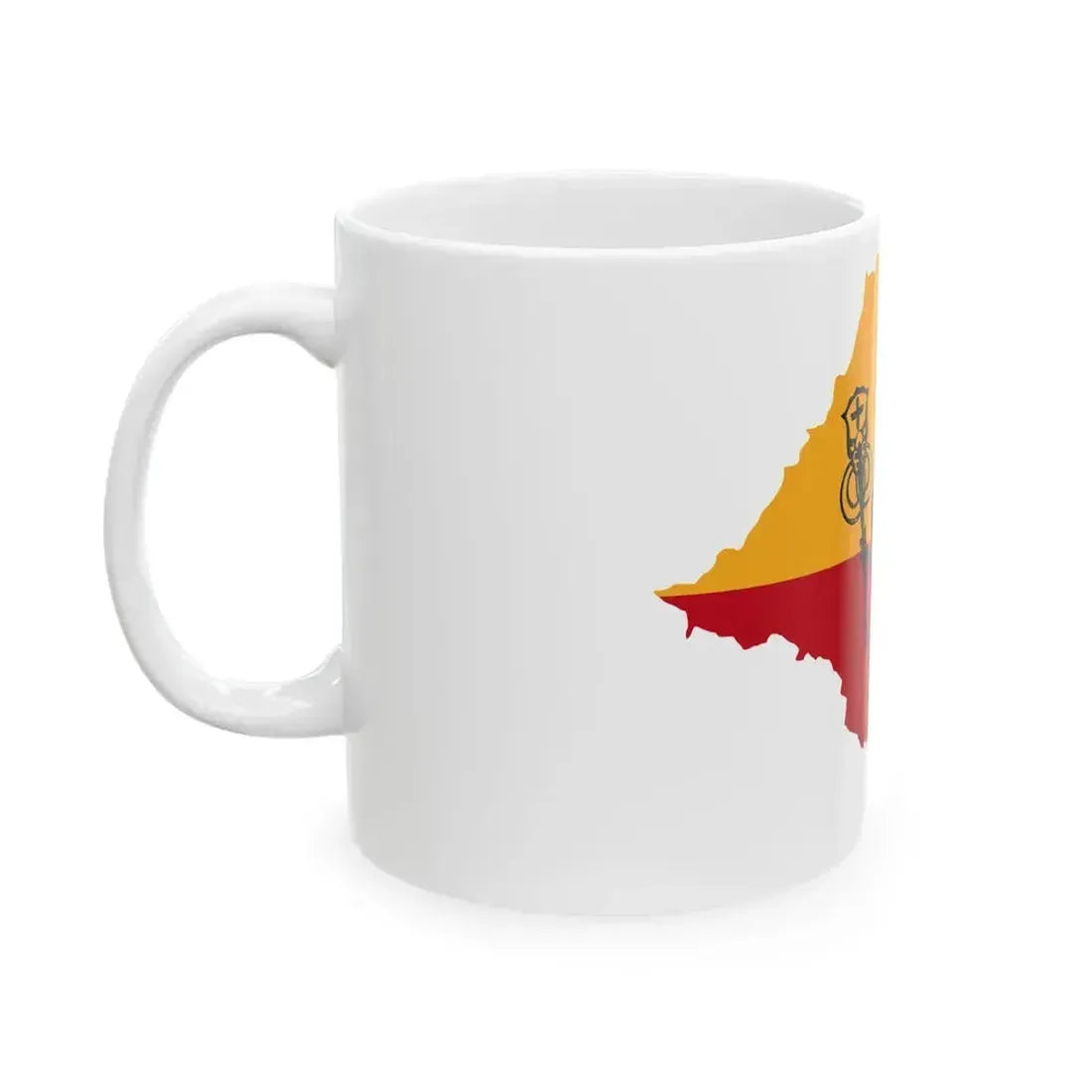 Flag map of Romagna (Italy) White Coffee Mug - Go Mug Yourself