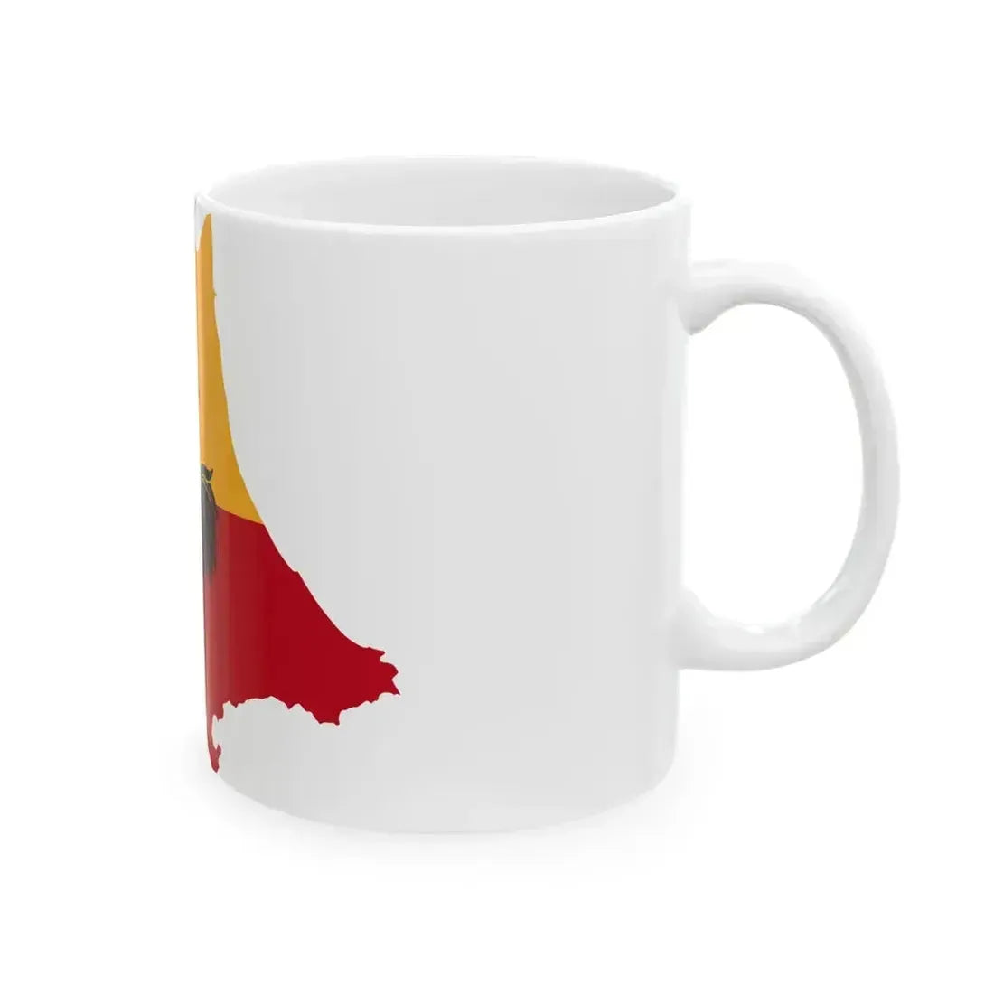 Flag map of Romagna (Italy) White Coffee Mug - Go Mug Yourself