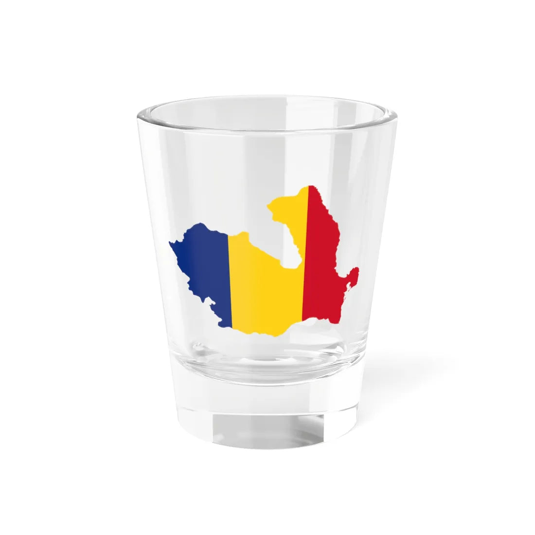 Flag-map of Romania 1940-1941 (Oman) Shot Glass 1.5oz 1.5oz - Go Mug Yourself
