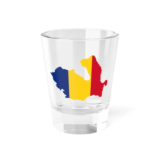 Flag-map of Romania 1940-1941 (Oman) Shot Glass 1.5oz 1.5oz - Go Mug Yourself