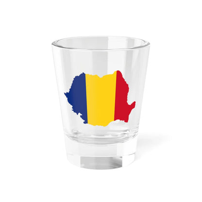 Flag-map of Romania (Oman) Shot Glass 1.5oz 1.5oz - Go Mug Yourself