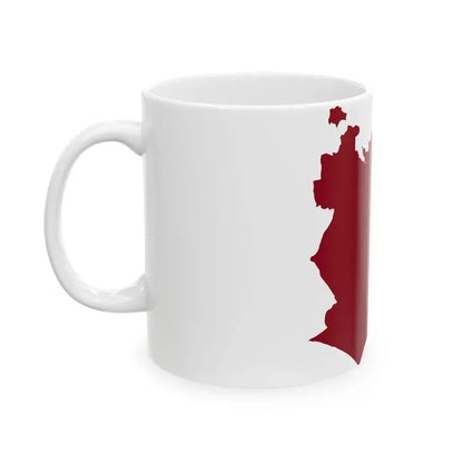 Flag-map of Rome (Italy) White Coffee Mug - Go Mug Yourself