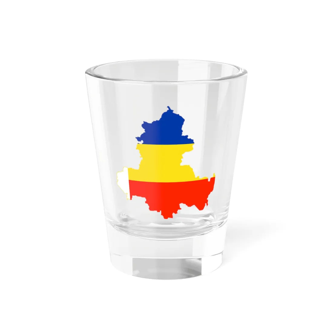Flag-map of Rostov Oblast (Russia) Shot Glass 1.5oz 1.5oz - Go Mug Yourself