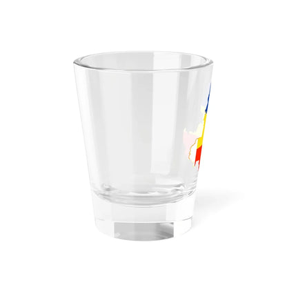 Flag-map of Rostov Oblast (Russia) Shot Glass 1.5oz - Go Mug Yourself