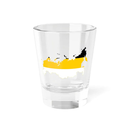 Flag-map of Russia Black-Yellow-White (Russia) Shot Glass 1.5oz 1.5oz - Go Mug Yourself