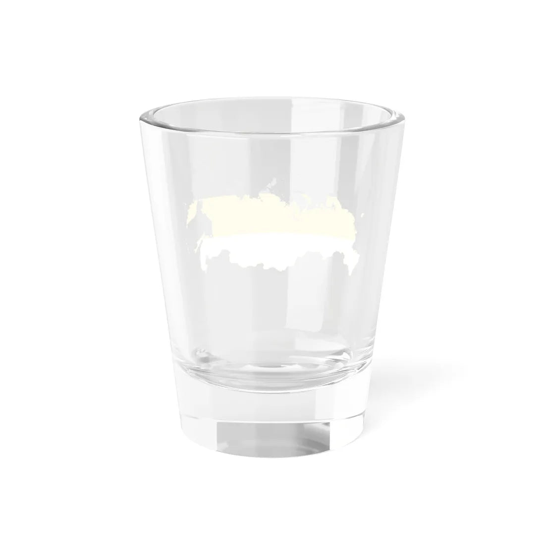 Flag-map of Russia Black-Yellow-White (Russia) Shot Glass 1.5oz - Go Mug Yourself