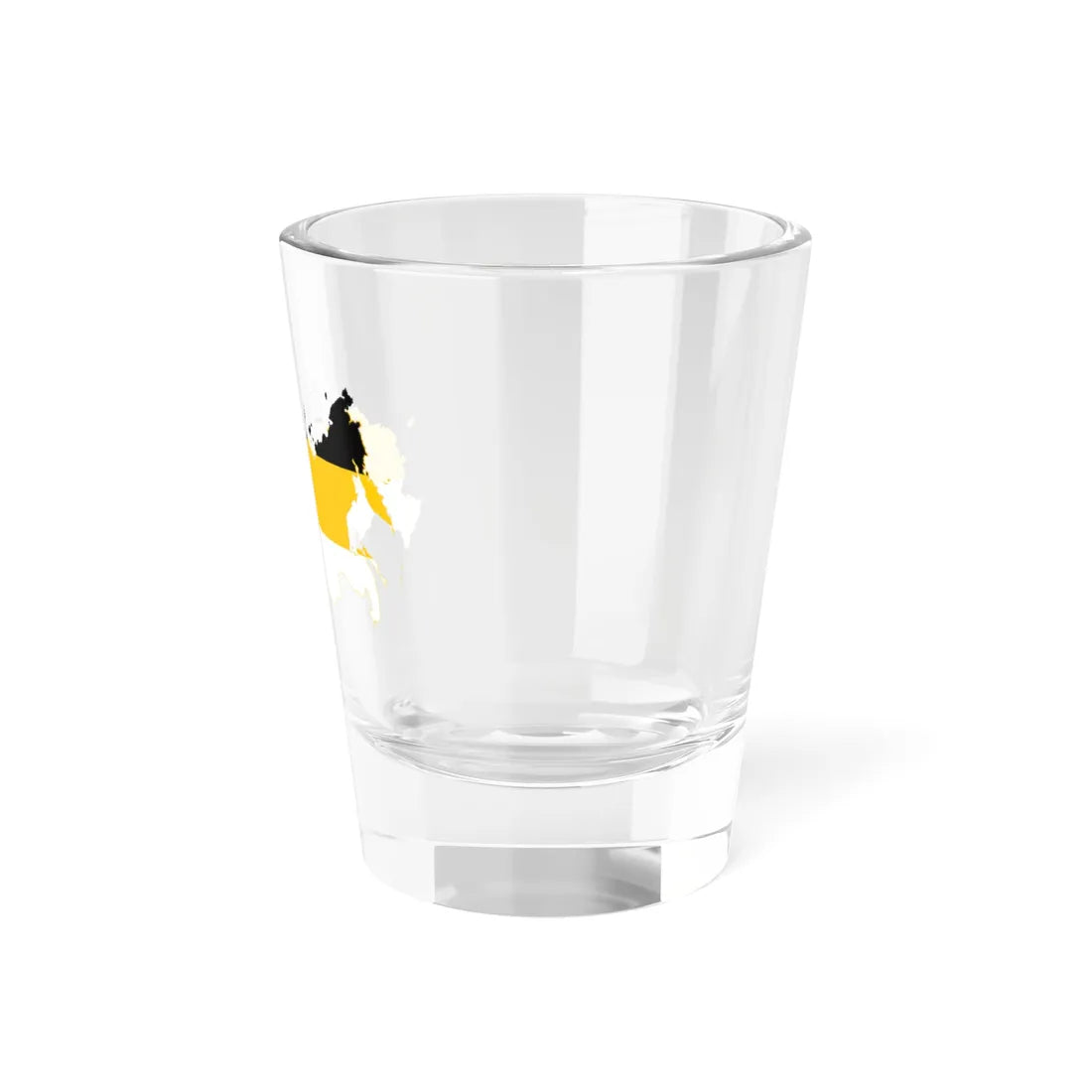 Flag-map of Russia Black-Yellow-White (Russia) Shot Glass 1.5oz - Go Mug Yourself